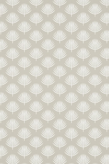 Scion Grey Ballari Leaves Wallpaper Wallpaper