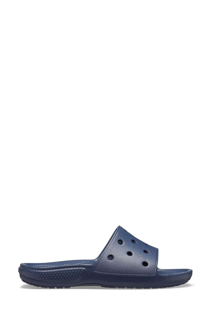 Crocs Blue Classic Slides - Image 1 of 4