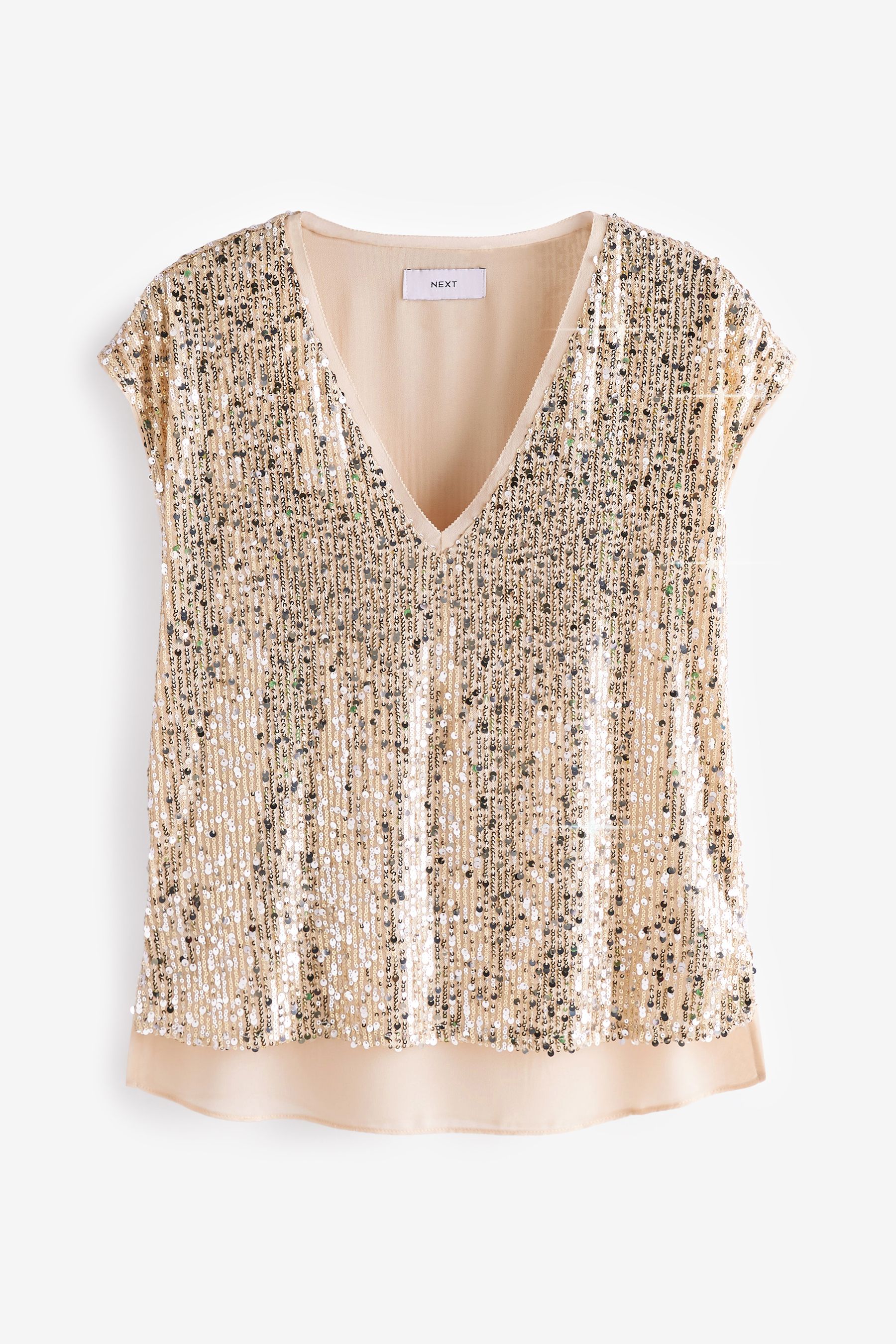 Gold sequin tops uk best sale