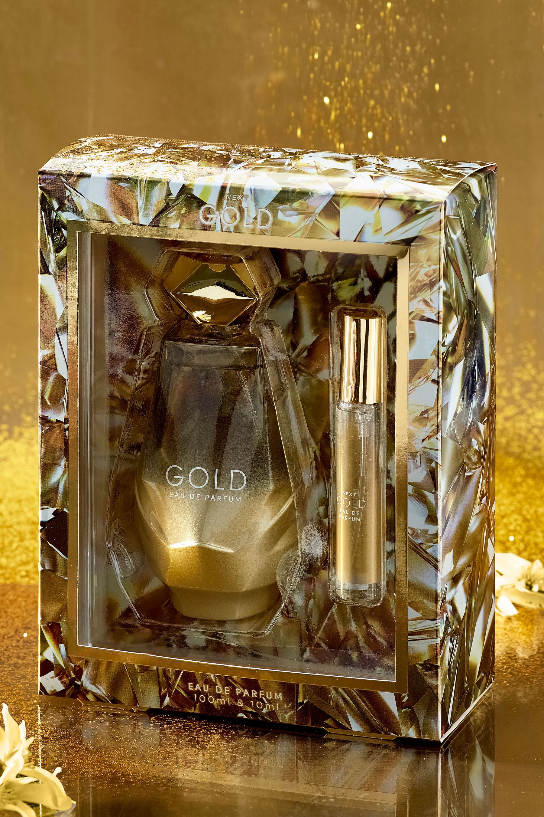 Gold store perfume bottle