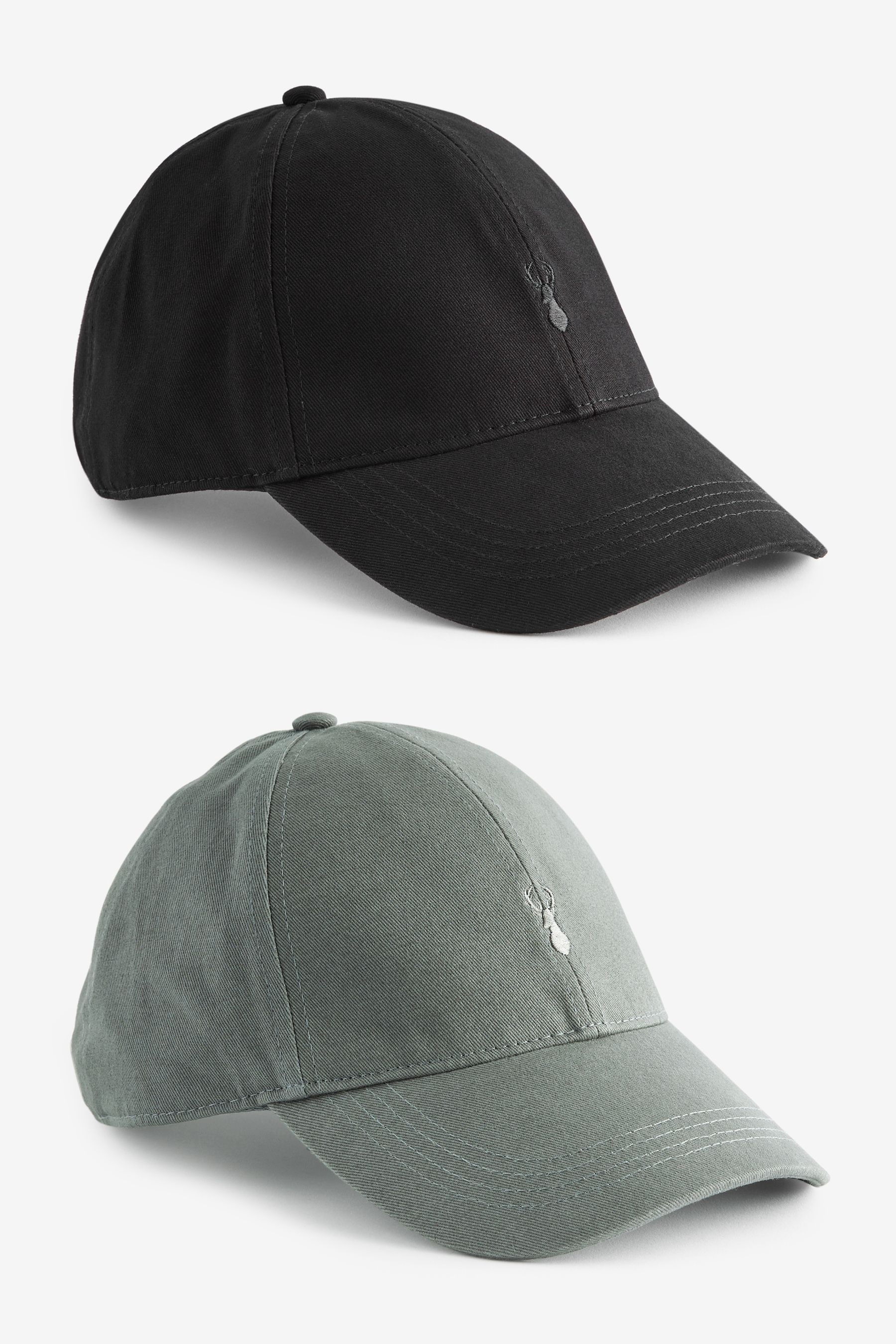 Buy Black Grey Caps 2 Pack from the Next UK online shop