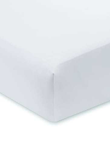 Bianca White Luxury 800 Thread Count Cotton Sateen Fitted Sheet