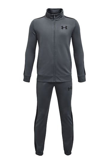 Under Armour Grey Boys Youth Knit Tracksuit