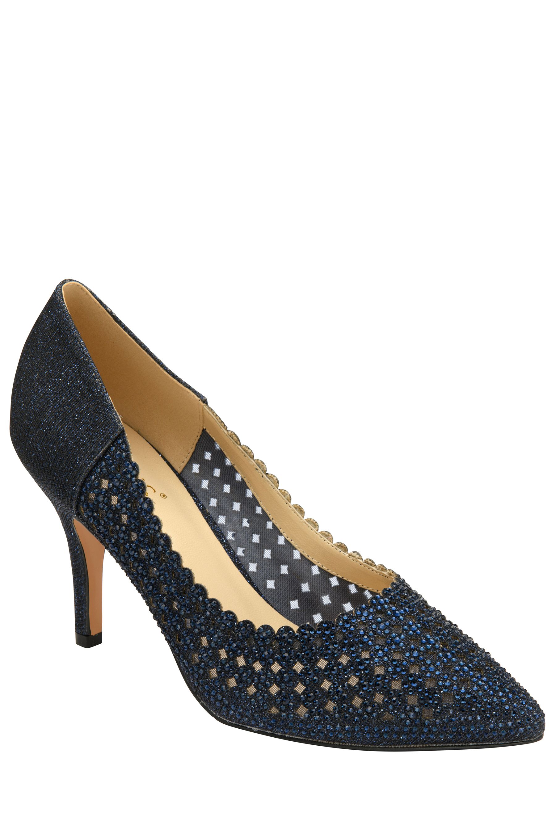 Buy Lotus Navy Blue Stiletto Heel Pointed Toe Court Shoes from Next Canada