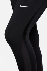 Nike Black Metallic Pro Mid-Rise 7/8 Leggings - Image 3 of 4