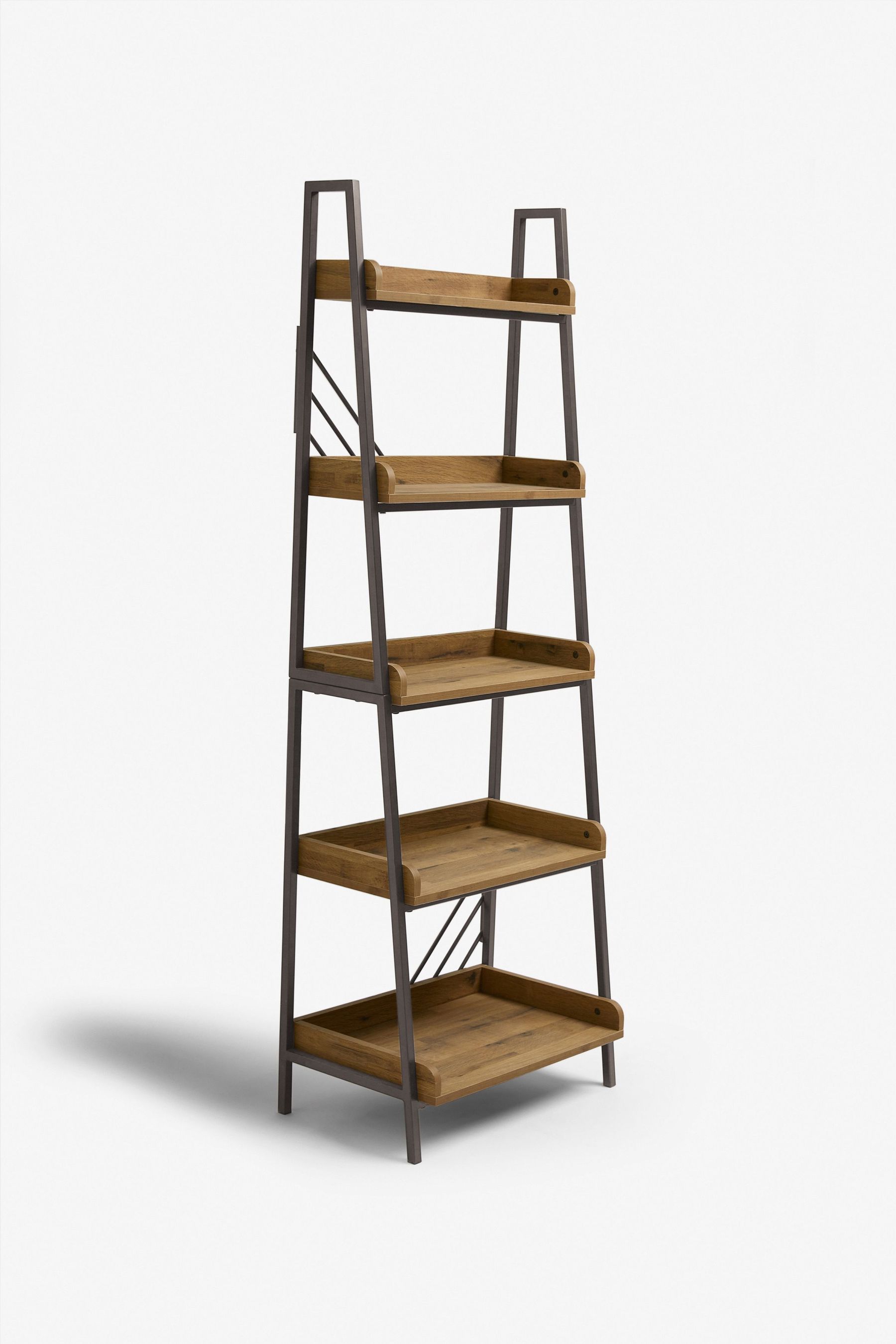 Dark Bronx Chevron Oak Effect Shelf