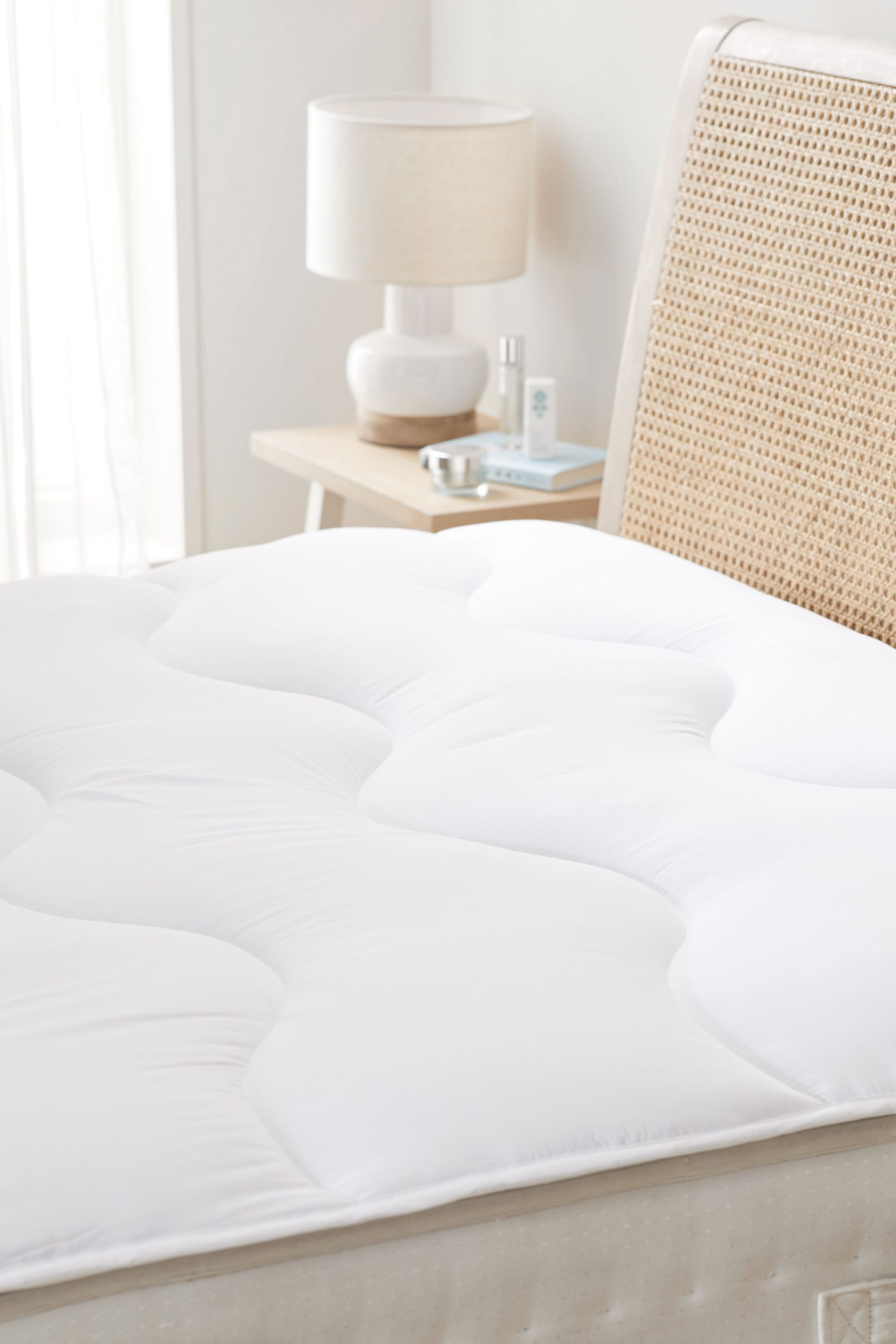 Buy White Sleep In Comfort Mattress Topper from the Next UK online shop