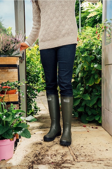 Barbour® Green Abbey Wellington Boots