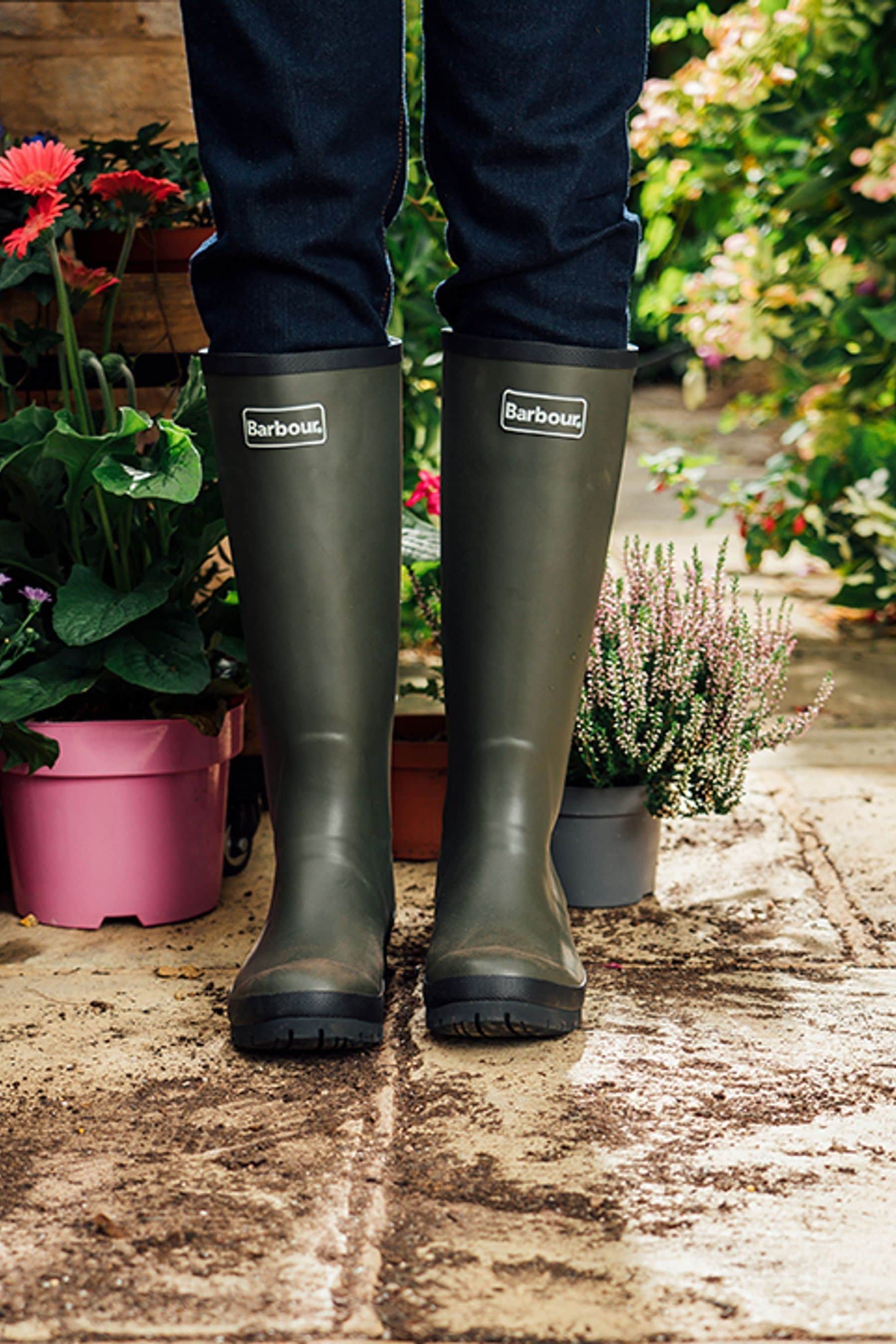 Barbour Green Abbey Wellington Boots