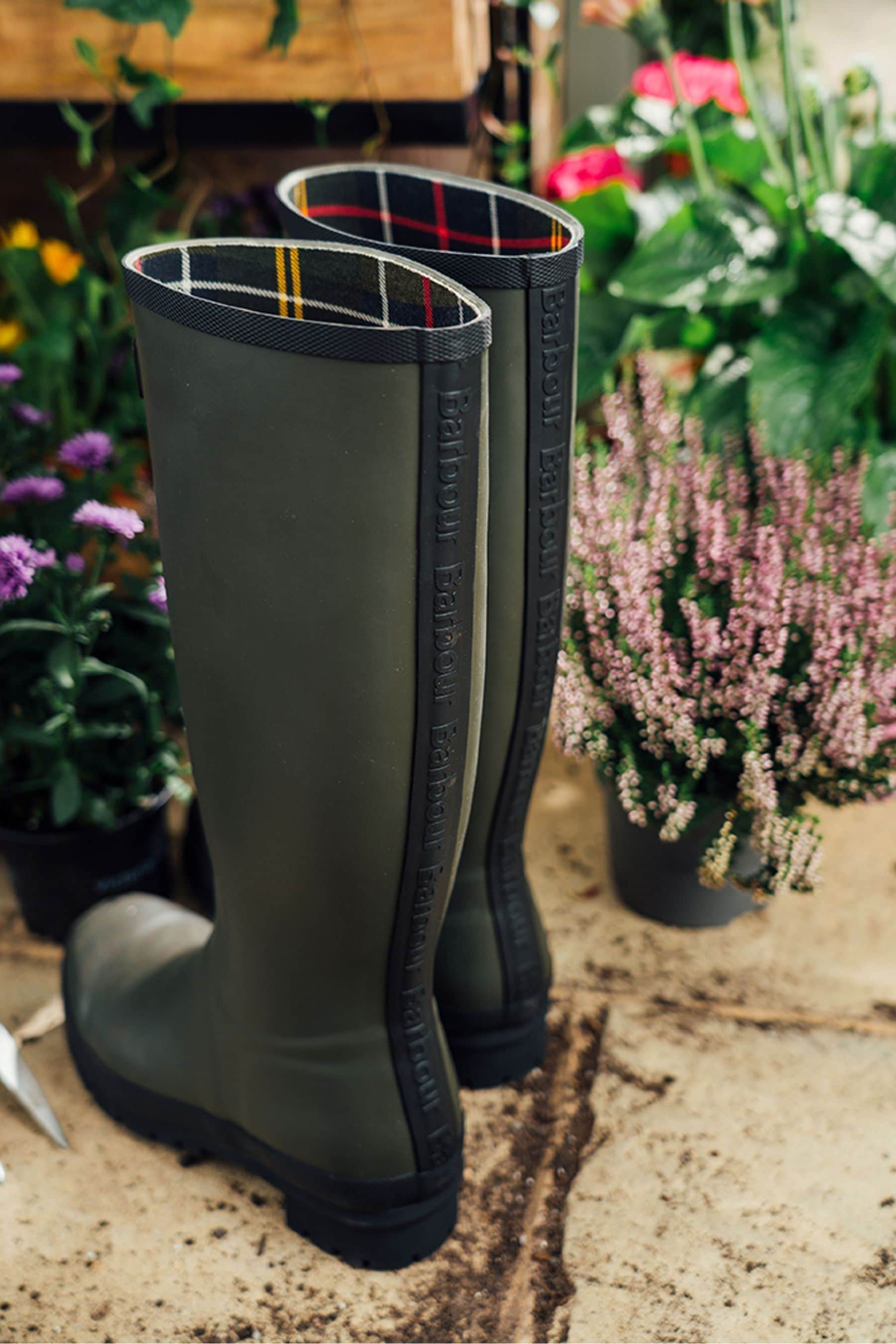 Barbour Green Abbey Wellington Boots