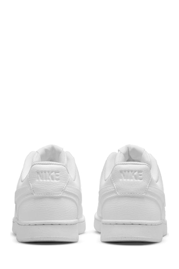 nike white court vision low trainers