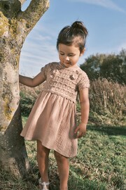 Neutral Crochet Flower Dress (3mths-7yrs) - Image 1 of 13