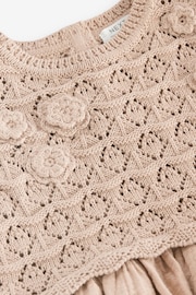 Neutral Crochet Flower Dress (3mths-7yrs) - Image 12 of 13