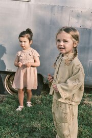 Neutral Crochet Flower Dress (3mths-7yrs) - Image 5 of 13