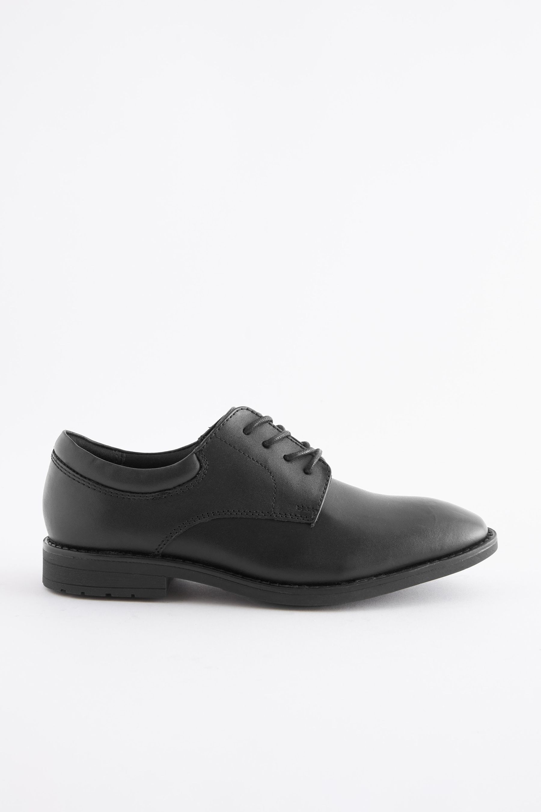Buy Black School Leather Plain Front Lace Up Shoes from the Next UK online shop