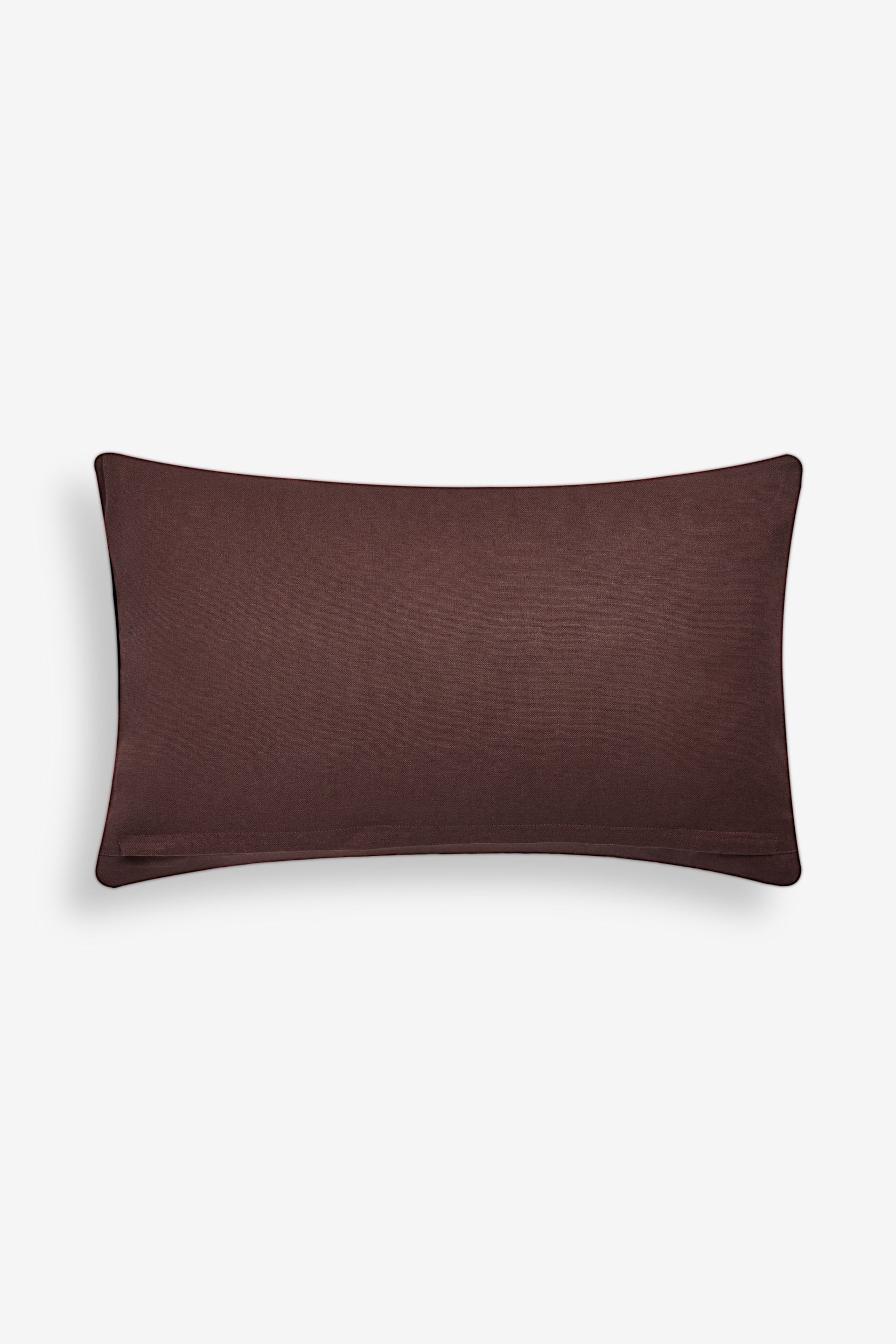 Brown Velvet Stripe 50 x 30cm Cushion - Image 3 of 5