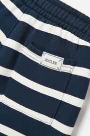 Joules Barton Navy & White Striped Jersey Shorts - Image 6 of 6