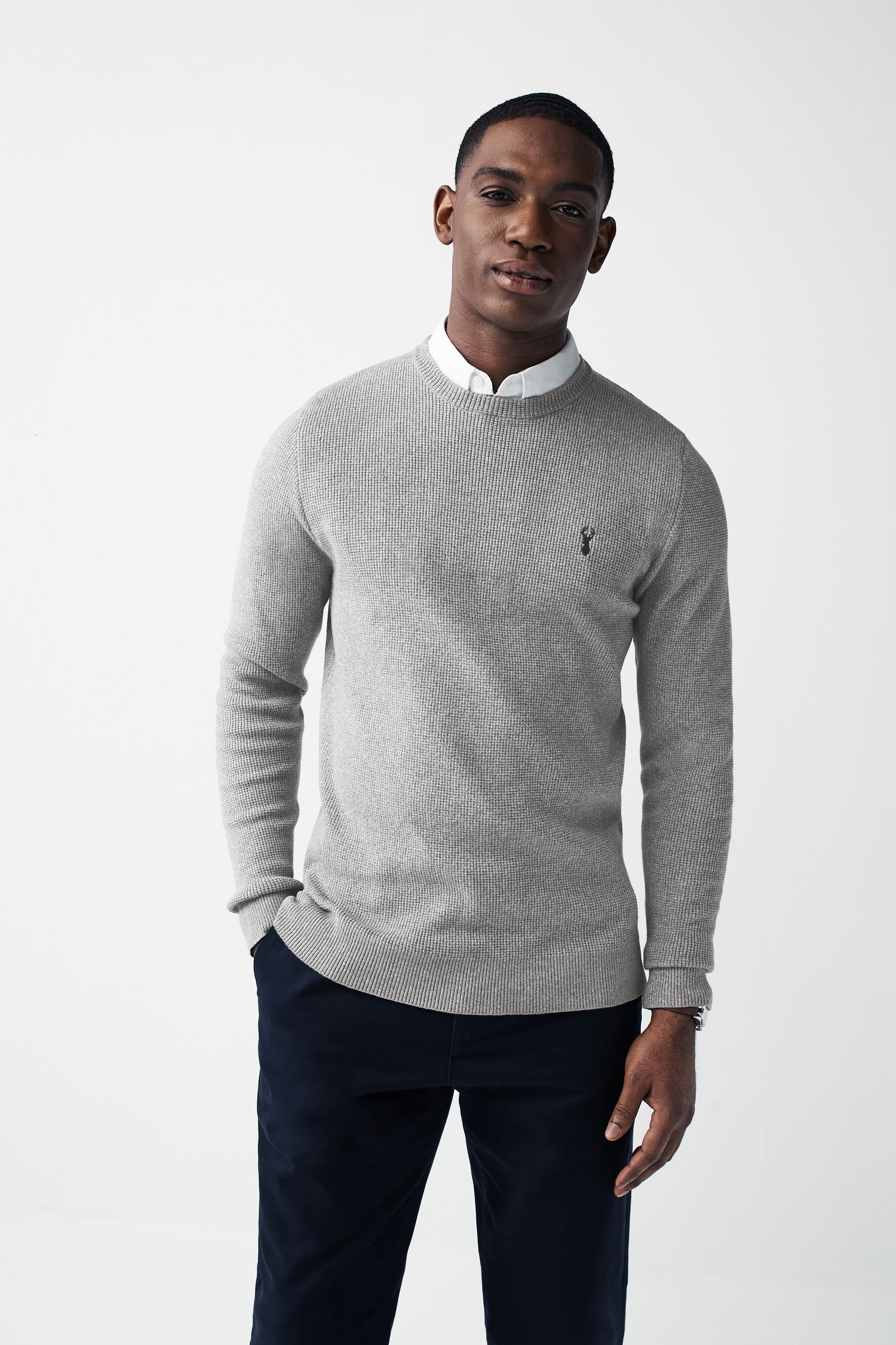 Mock shirt jumper mens next top