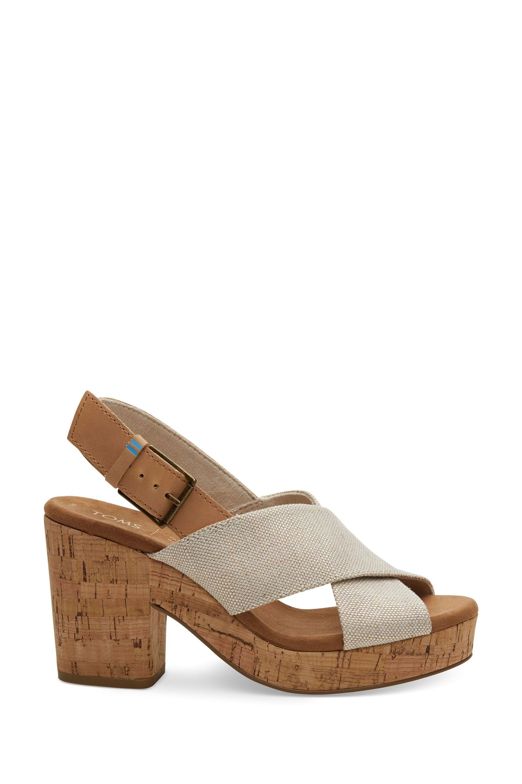 Buy TOMS Pearlized Metallic Woven Ibiza Sandals from the Next UK