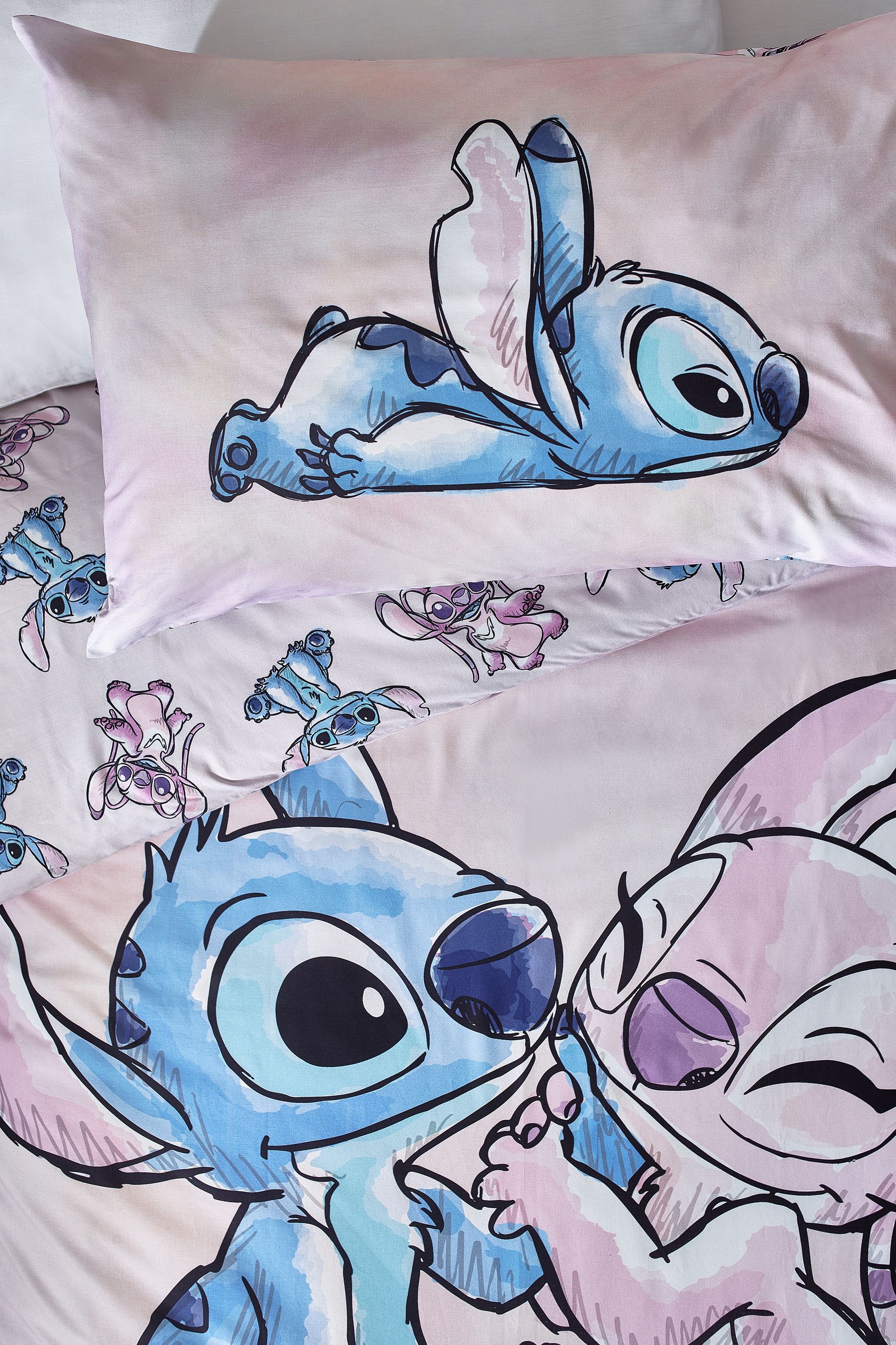 Buy Lilo Stitch Purple Reversible 100 Cotton Duvet Cover and Pillowcase Set from Next South Africa