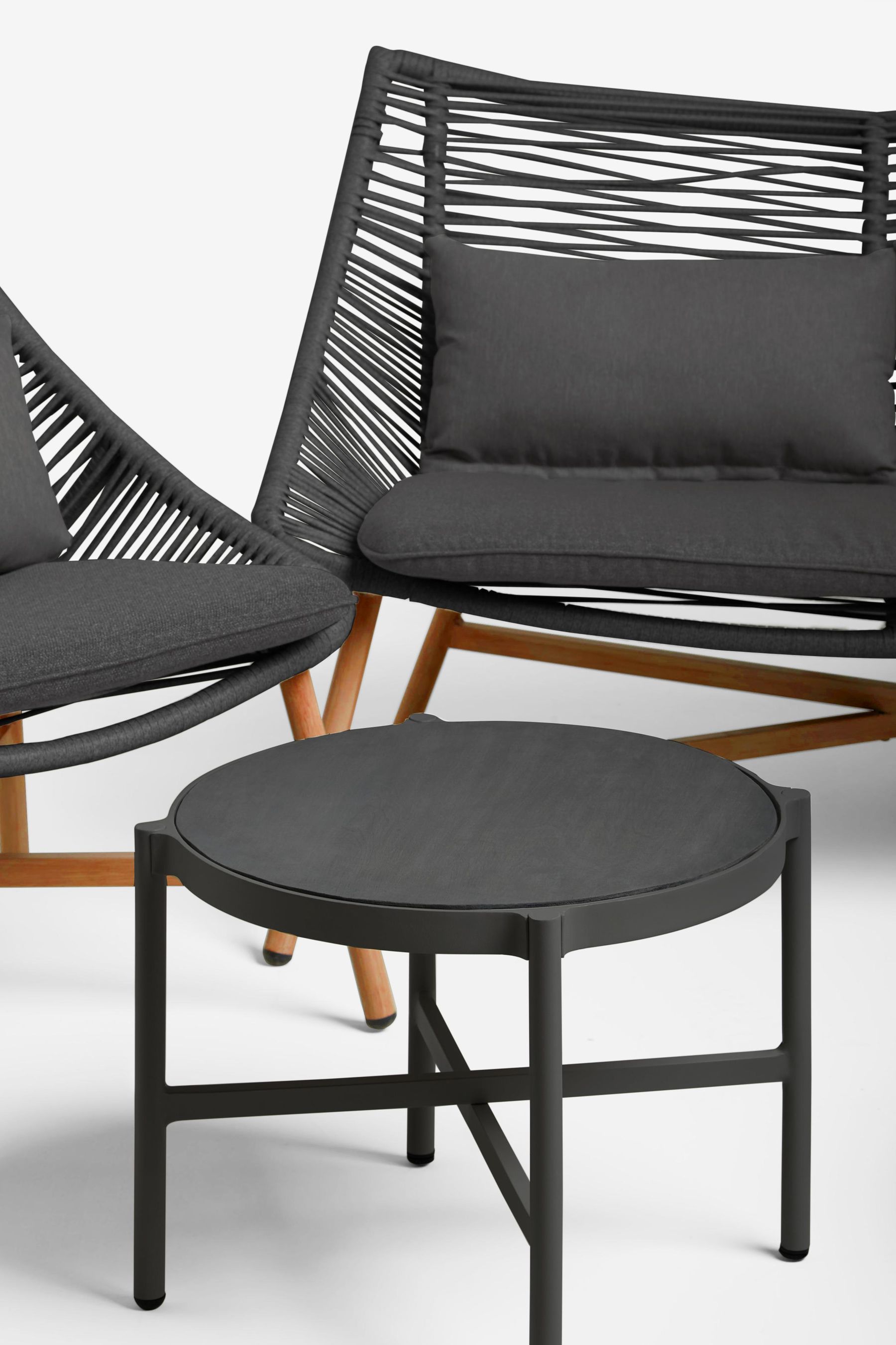 Black Helsinki 5 Piece Garden Lounge Set