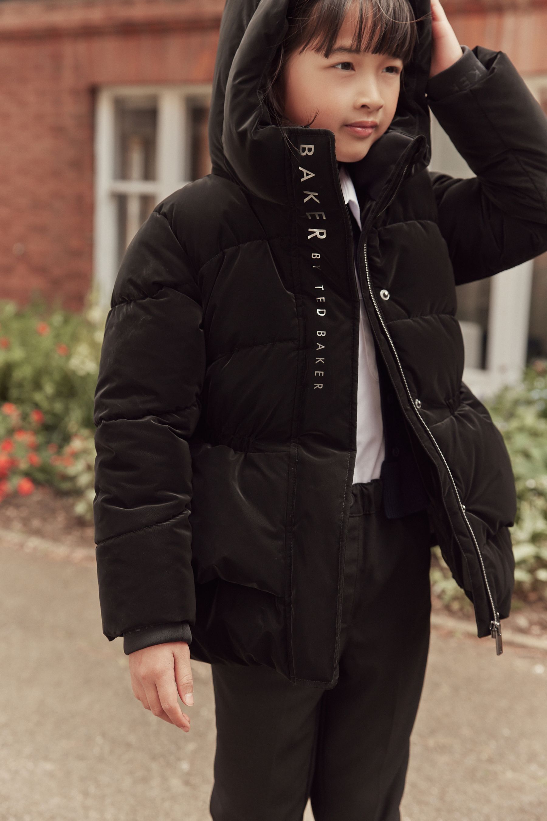 Buy Baker by Ted Baker Shower Resistant Short Black Padded Coat from Next Luxembourg