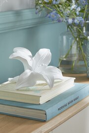 White Lily Flower Ornament - Image 1 of 5