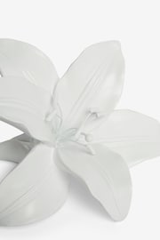 White Lily Flower Ornament - Image 2 of 5