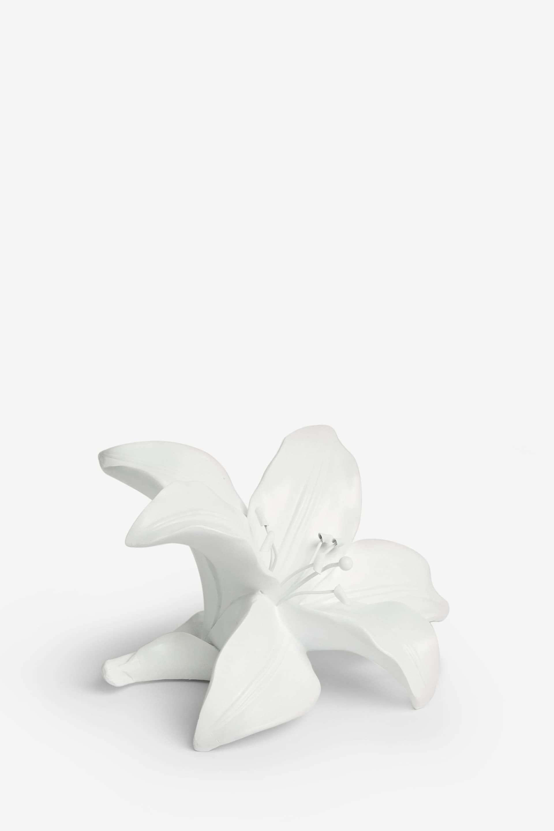 White Lily Flower Ornament - Image 3 of 5