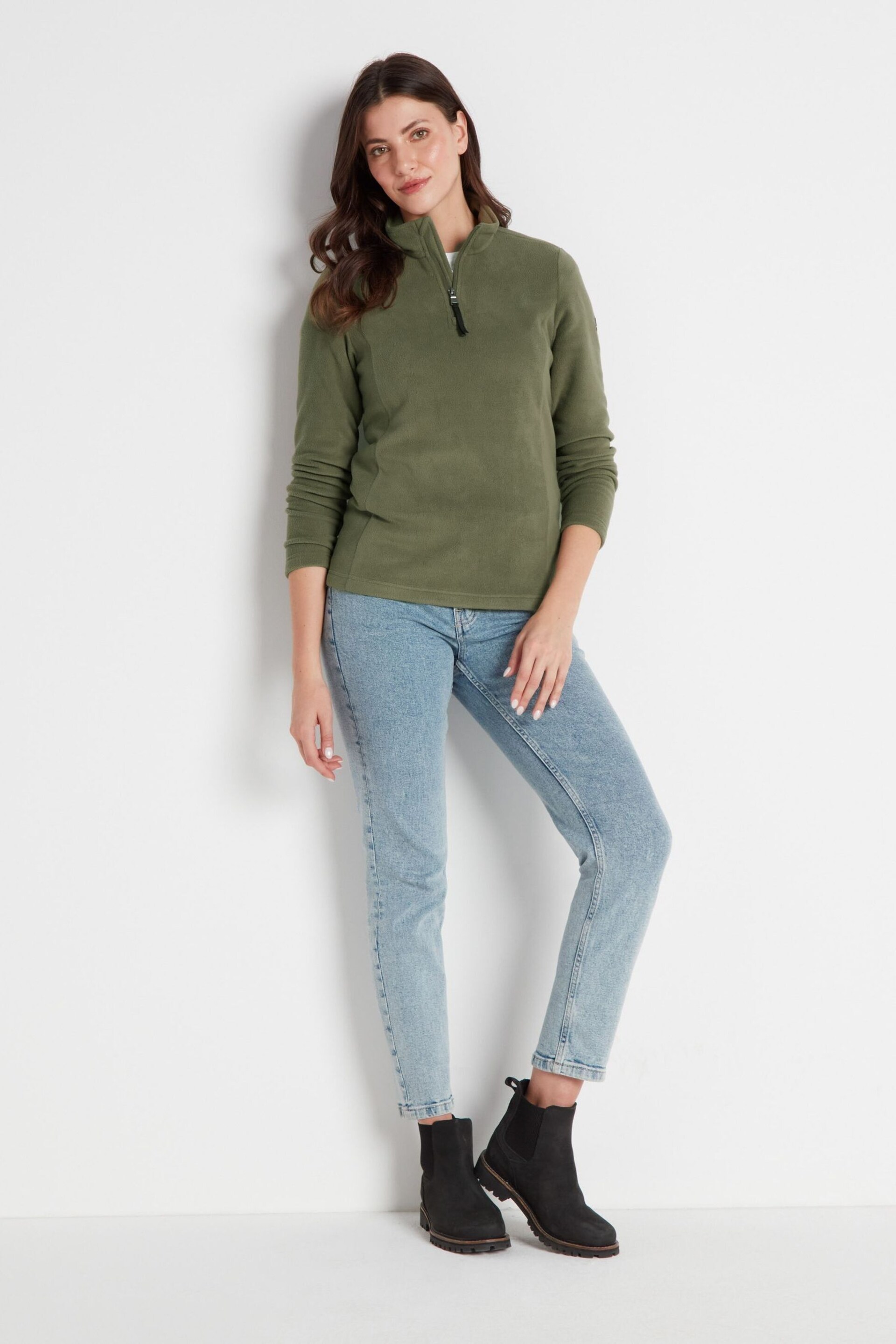 Tog 24 Green Revive Fleece Zip Neck Jumper - Image 5 of 8