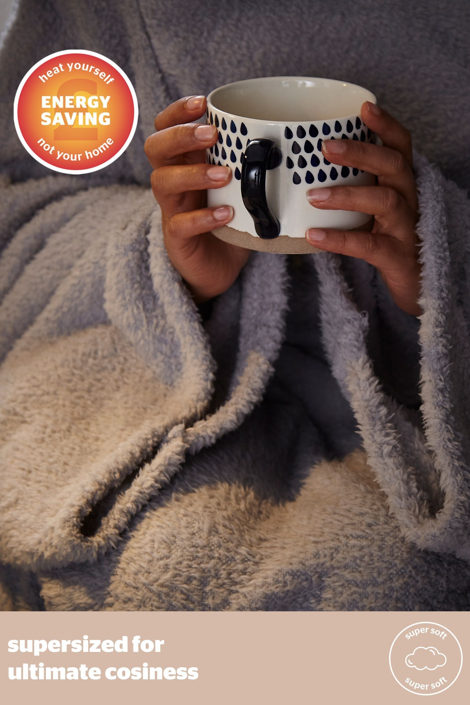 Buy Silentnight Silver Snugsie Wearable Blanket from the Next UK online shop