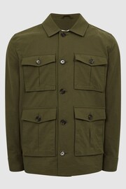 Reiss Khaki Hawke Four Pocket Field Jacket - Image 2 of 7