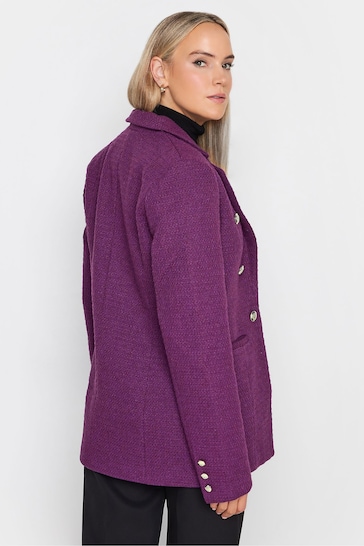 Long Tall Sally Purple Boucle Blazer