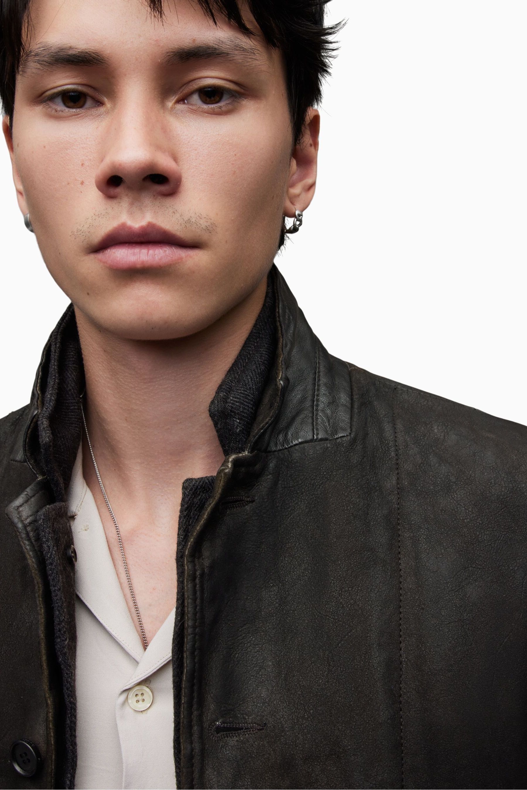 Survey leather blazer online
