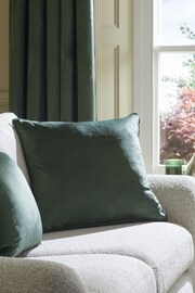 Dark Green 59 x 59cm Matte Velvet Cushion - Image 1 of 6