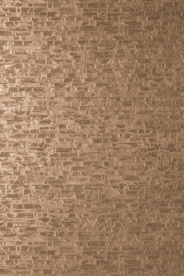 Decorline Copper Small Bricks Wallpaper
