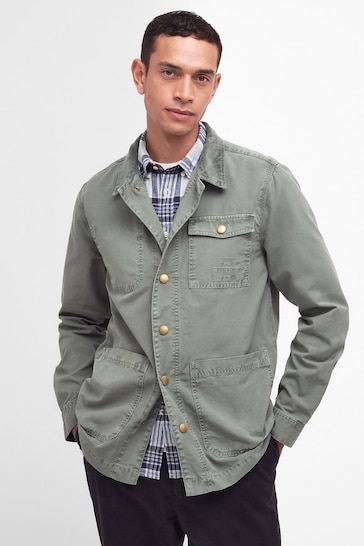 Barbour® Green Grindle Overshirt