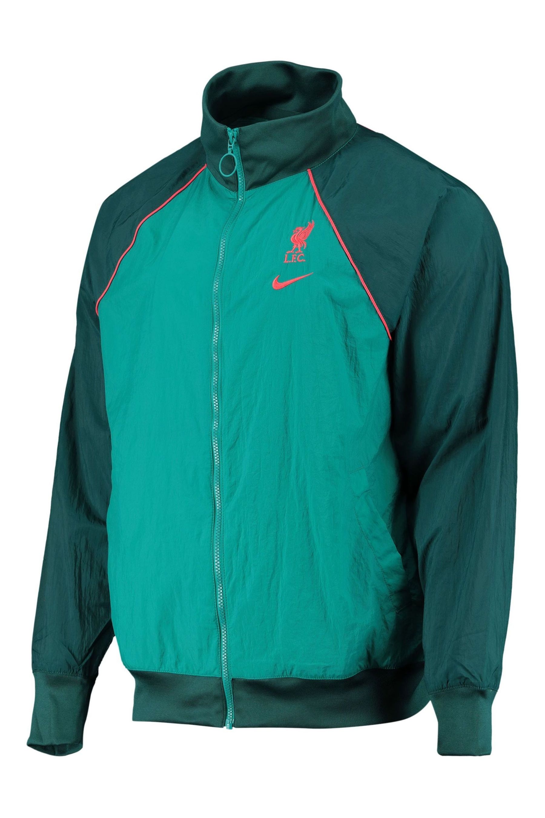 Buy Nike Green Liverpool Tracksuit Jacket from Next Luxembourg