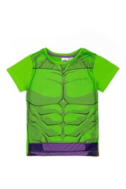Vanilla Underground Green Hulk Vanilla Underground Boys Green Licensing Short Pyjamas - Image 2 of 5