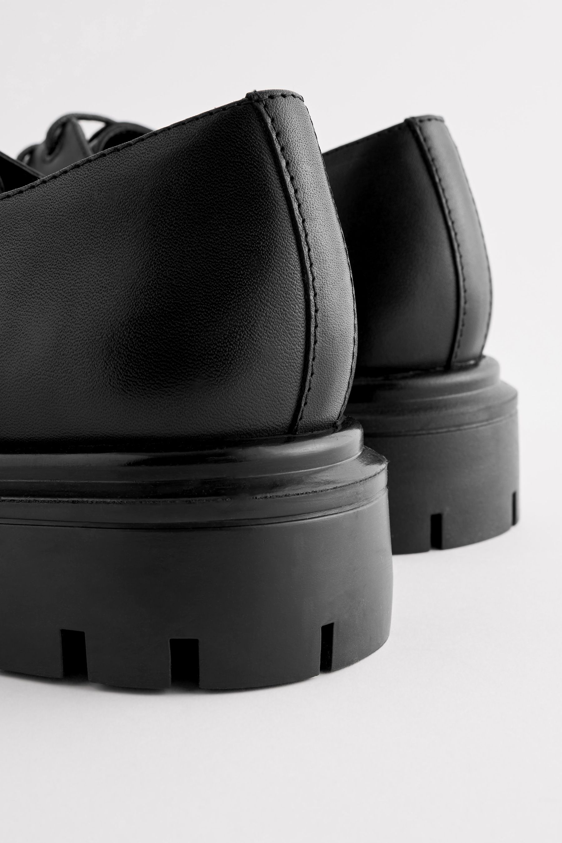 Buy Black Forever Comfort Leather Cleated Sole Lace Up Shoes from Next Ireland