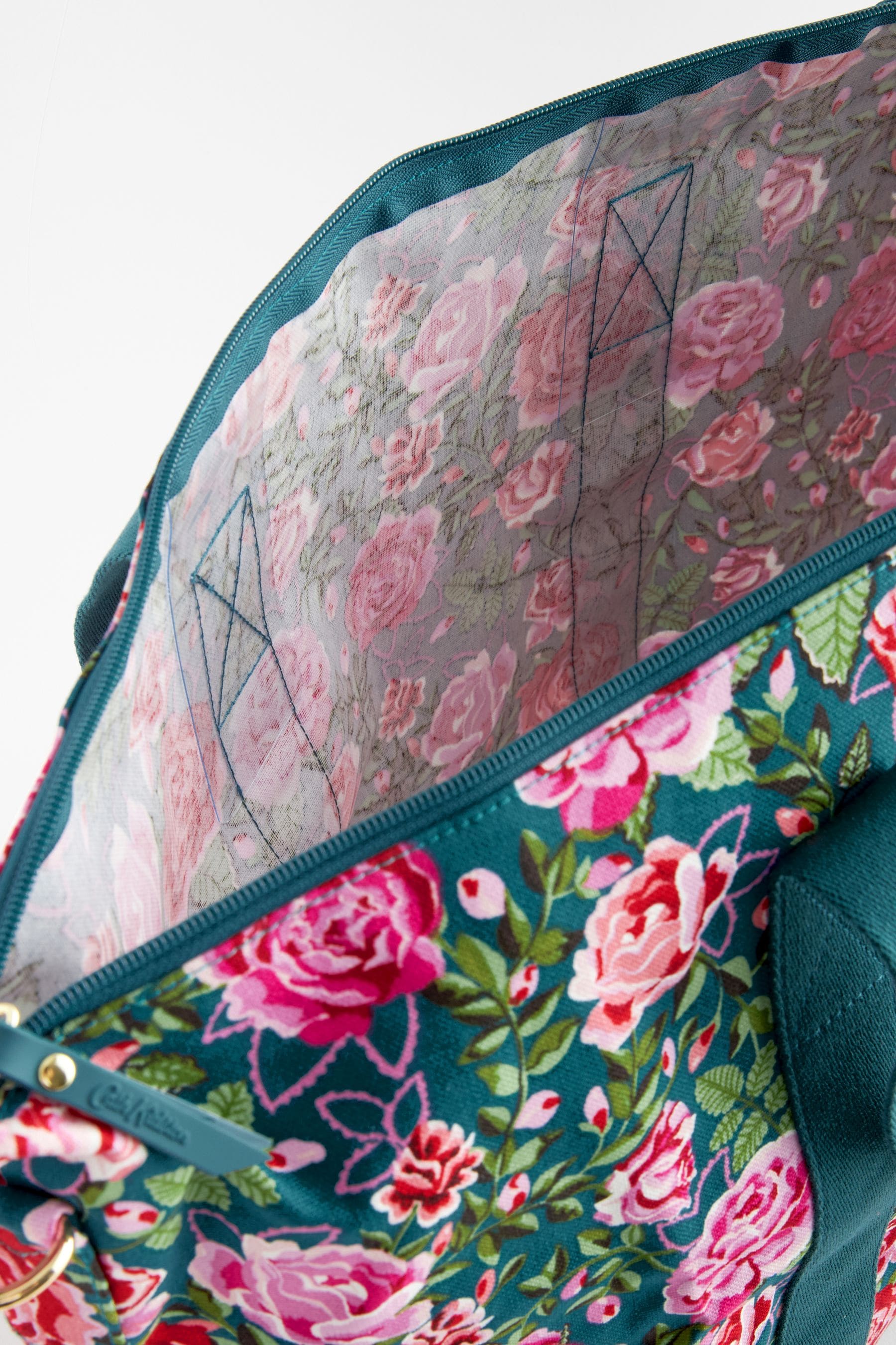 Cath Kidston Green Floral Overnight Travel Bag