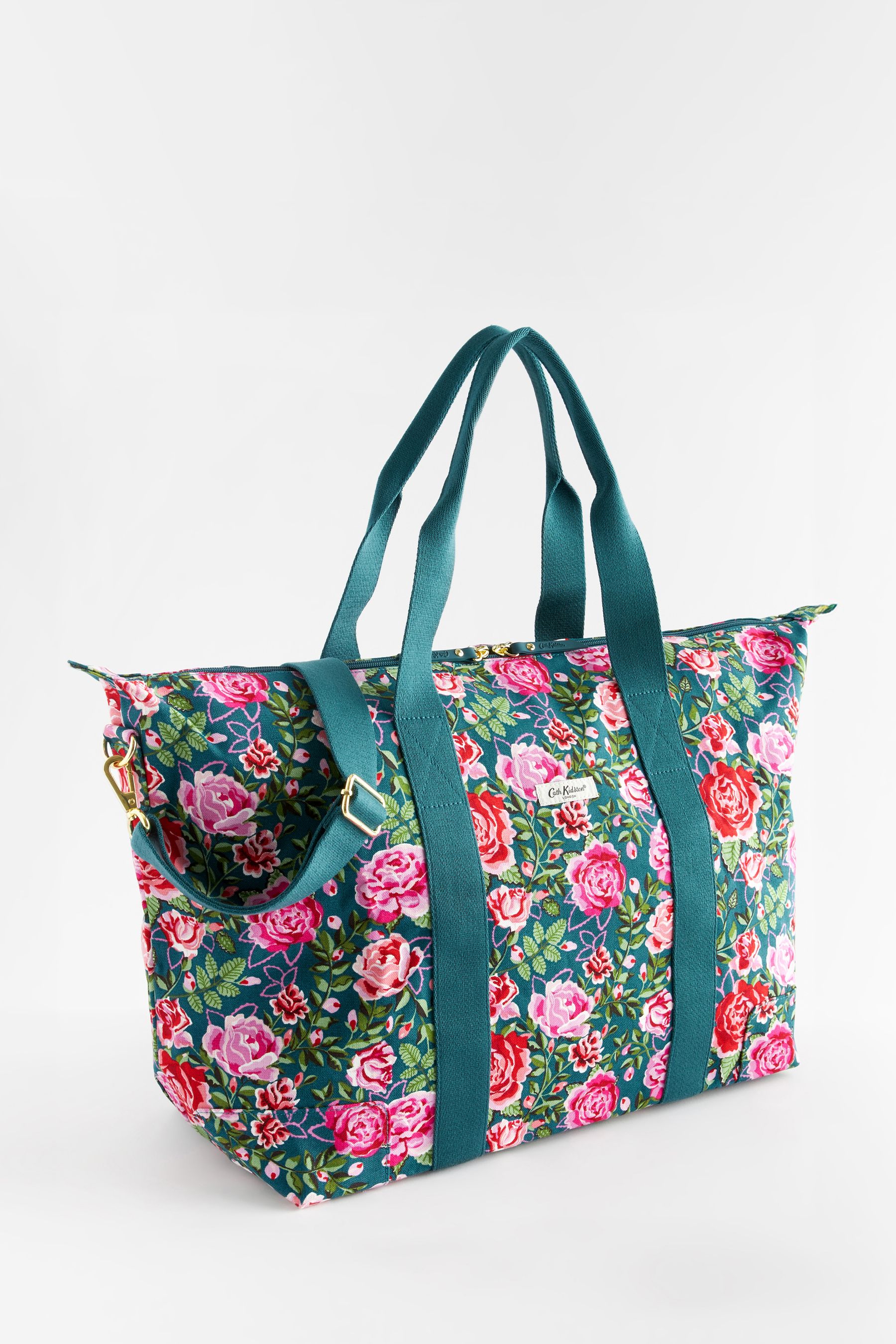 Cath Kidston Green Floral Overnight Travel Bag