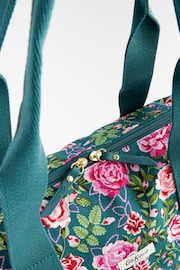 Cath Kidston Green Floral 100% Cotton Overnight Travel Bag - Image 7 of 12