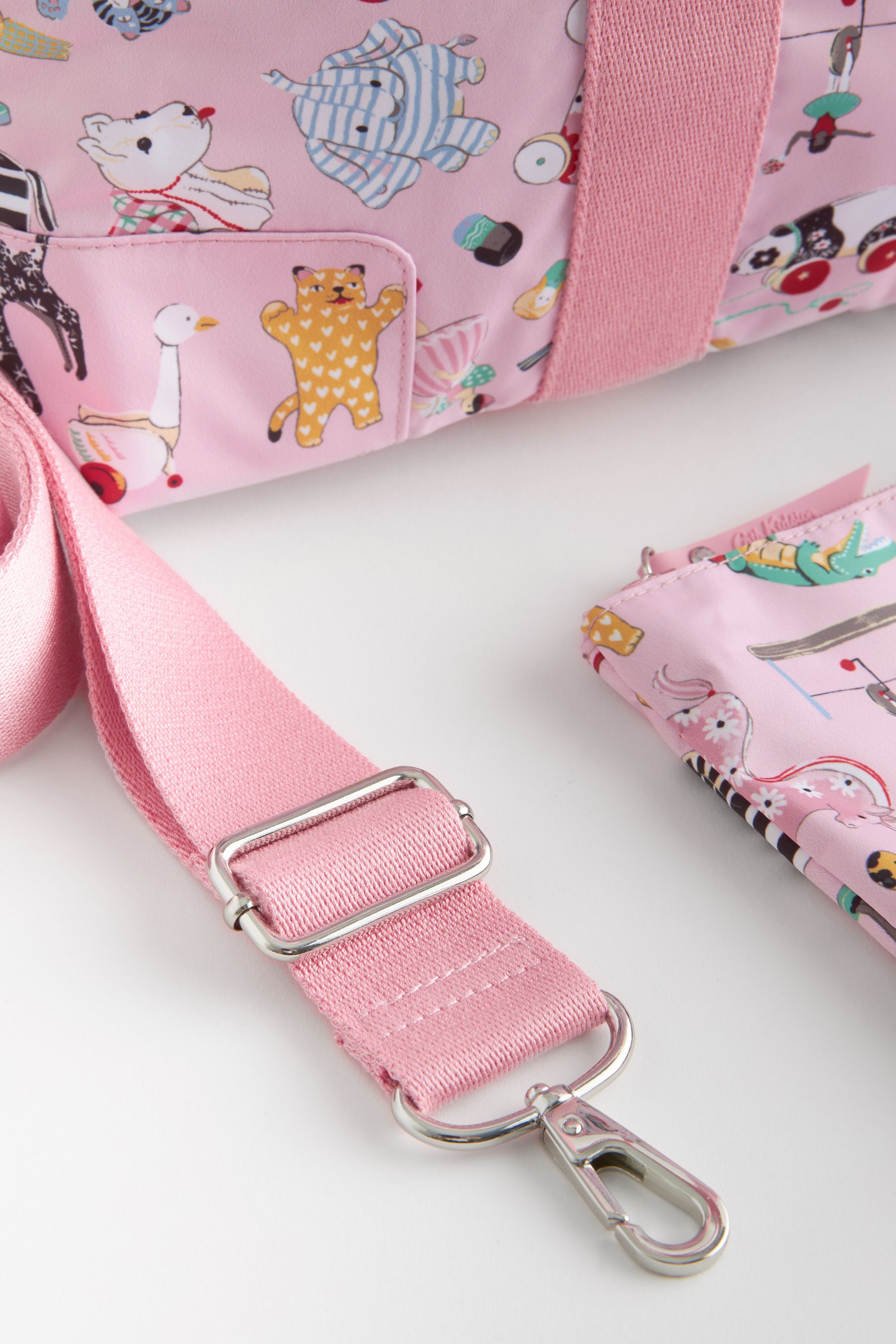 Cath Kidston Pink Toys Print Overnight Travel Bag