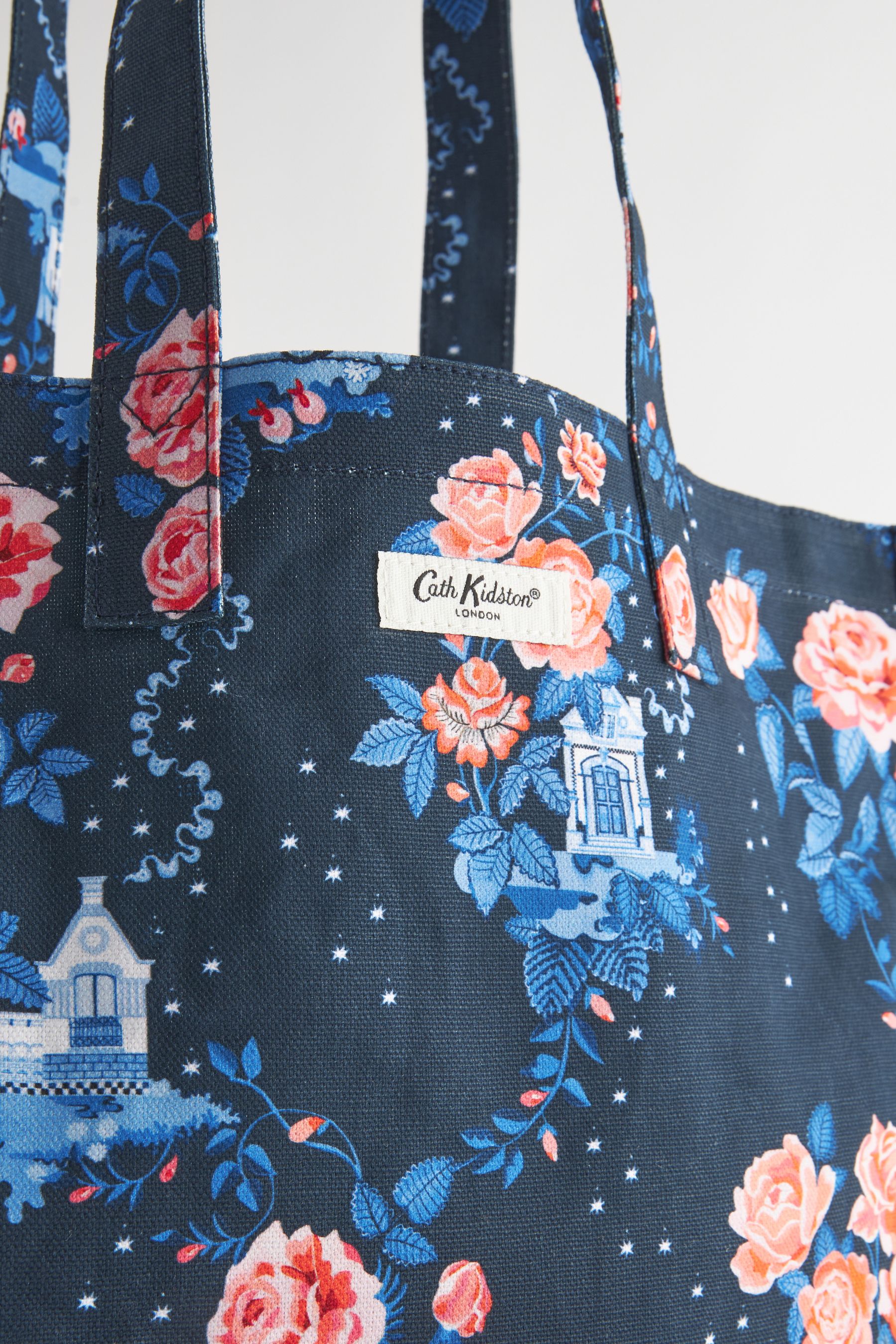 Buy Cath Kidston Navy Floral Large Coated Bookbag from Next Singapore