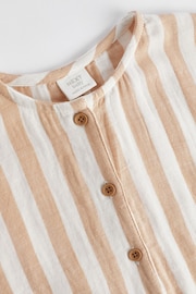 Rust/White Stripe Baby Woven Romper (0mths-2yrs) - Image 7 of 11