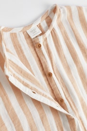 Rust/White Stripe Baby Woven Romper (0mths-2yrs) - Image 9 of 11