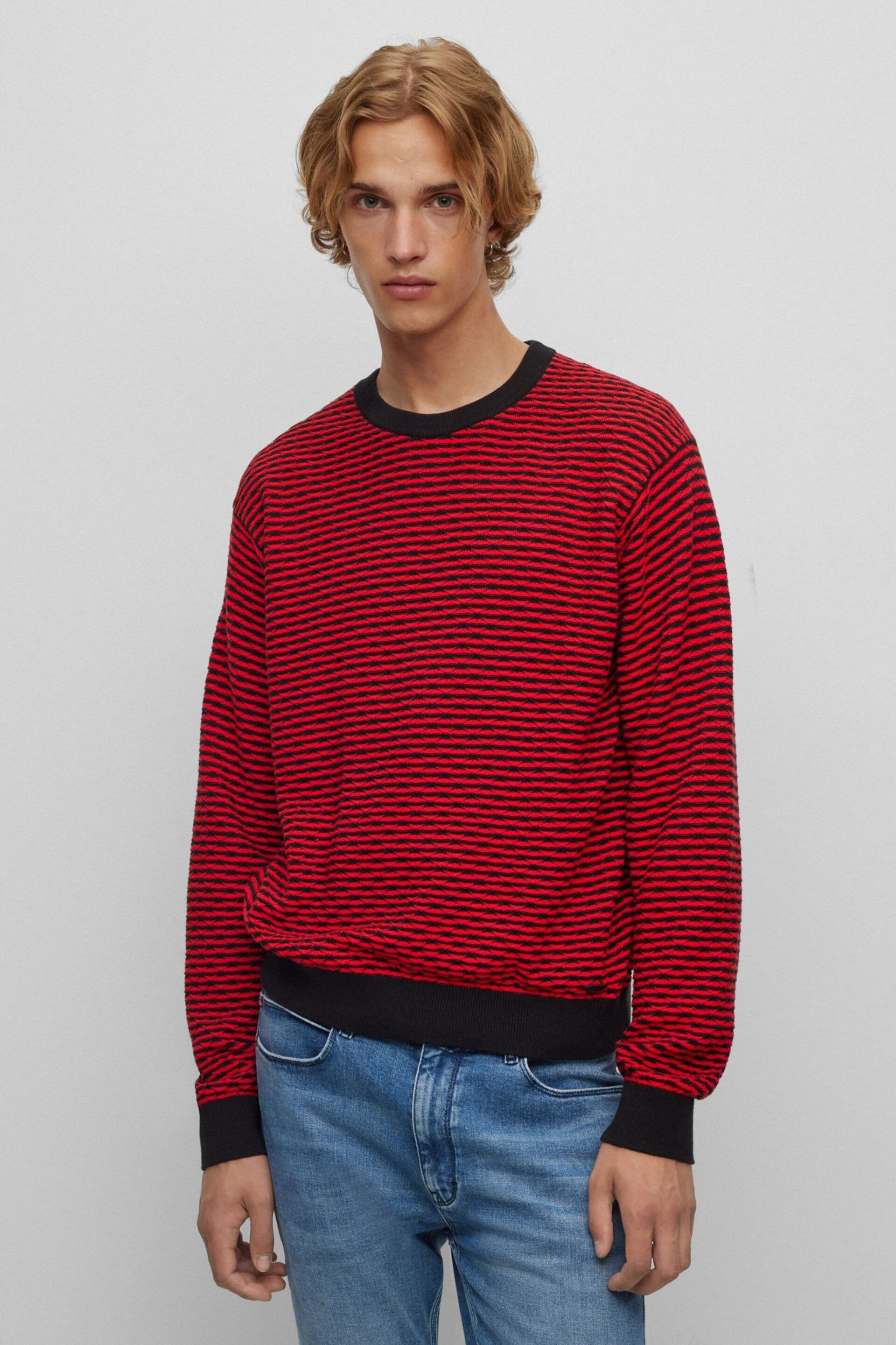 HUGO Sonderson Red Jumper - Image 1 of 5