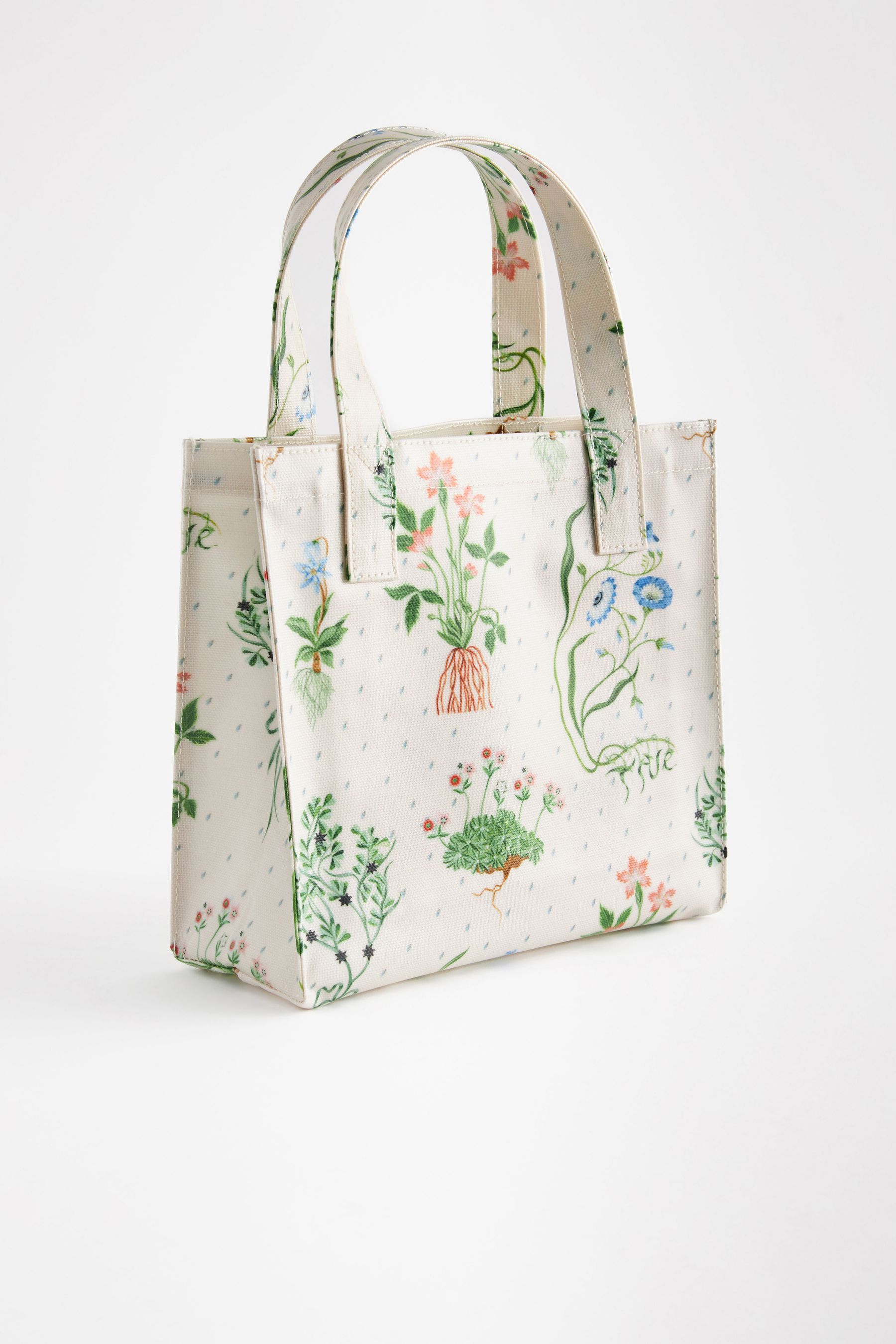 Cath Kidston Ecru Small 100 Cotton Coated Bookbag onesize Womens