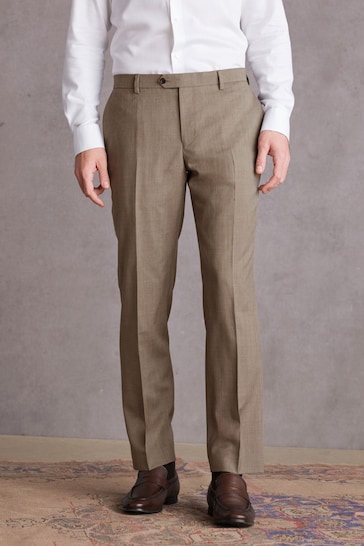 Stone Slim Fit Signature Wool Suit: Trousers